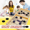 Image of Funny Family Wooden Sling Puck Hockey Game - Threads and Metal