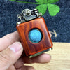 Image of Handmade Rosewood custom windproof kerosene to bead lighter(BUY 2 FREE SHIPPING!!) - Threads and Metal