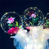 Image of LED Luminous Balloon Rose Bouquet - Threads and Metal
