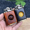 Image of Handmade Rosewood custom windproof kerosene to bead lighter(BUY 2 FREE SHIPPING!!) - Threads and Metal