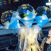 Image of LED Luminous Balloon Rose Bouquet - Threads and Metal