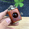 Image of Handmade Rosewood custom windproof kerosene to bead lighter(BUY 2 FREE SHIPPING!!) - Threads and Metal