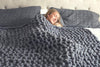 Image of Threads & Metal™ Chunky Knitted Blanket - Threads and Metal