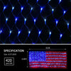 Image of 【LAST DAY 50% OFF】AMERICAN FLAG 420 LED STRING LIGHTS-LARGE USA FLAG OUTDOOR LIGHTS