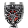 Image of BAPHOMET STAINLESS STEEL BEER MUG - Threads and Metal
