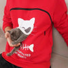 Image of Cat Lovers Hoodie Cuddle Pouch - Threads and Metal