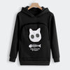 Image of Cat Lovers Hoodie Cuddle Pouch - Threads and Metal