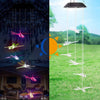 Image of Solar-Powered Dangling Hummingbird Lights
