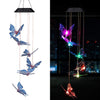 Image of Solar-Powered Dangling Hummingbird Lights