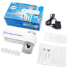Image of Automatic Antibacterial Ultraviolet Toothbrush Dispenser Sterilizer - Threads and Metal