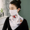 Image of Comfortable Woman Lightweight Sun Protection Silk Outdoor Scarf - Threads and Metal