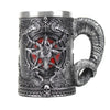 Image of BAPHOMET STAINLESS STEEL BEER MUG - Threads and Metal