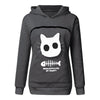 Image of Cat Lovers Hoodie Cuddle Pouch - Threads and Metal