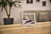Image of Glass dynamic quicksand frame hourglass - Threads and Metal