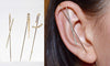 Image of Ear Wrap Crawler Hook Earrings - Threads and Metal