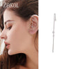 Image of Ear Wrap Crawler Hook Earrings - Threads and Metal