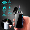 Image of Electric Lighter With Plasma Arc Effect and Touch Sensing Lighting - Threads and Metal