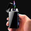 Image of Electric Lighter With Plasma Arc Effect and Touch Sensing Lighting - Threads and Metal