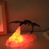 Image of 3D fire-breathing dragon night light - Threads and Metal
