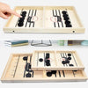 Image of Funny Family Wooden Sling Puck Hockey Game - Threads and Metal