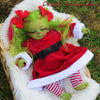 Image of CHRISTMAS PRE-SALE SUPER LOVELY BABY DOLL GRINCH - Threads and Metal 