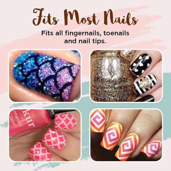 Nail Art Stencil Sticker [144 stickers]