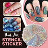 Image of Nail Art Stencil Sticker [144 stickers]
