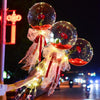 Image of LED Luminous Balloon Rose Bouquet - Threads and Metal 