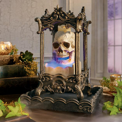 Foggy Skull Lantern - Threads and Metal 