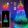 Image of Custom Christmas Tree LED String Lights - Threads and Metal 