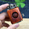 Image of Handmade Rosewood custom windproof kerosene to bead lighter（BUY 2 FREE SHIPPING!!） - Threads and Metal 