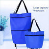 Image of Foldable Shopping Trolley Tote Bag - Threads and Metal 