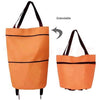 Image of Foldable Shopping Trolley Tote Bag - Threads and Metal 