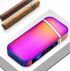 Image of Electric Lighter With Plasma Arc Effect and Touch Sensing Lighting - Threads and Metal 