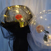 Image of LED Luminous Balloon Rose Bouquet - Threads and Metal 