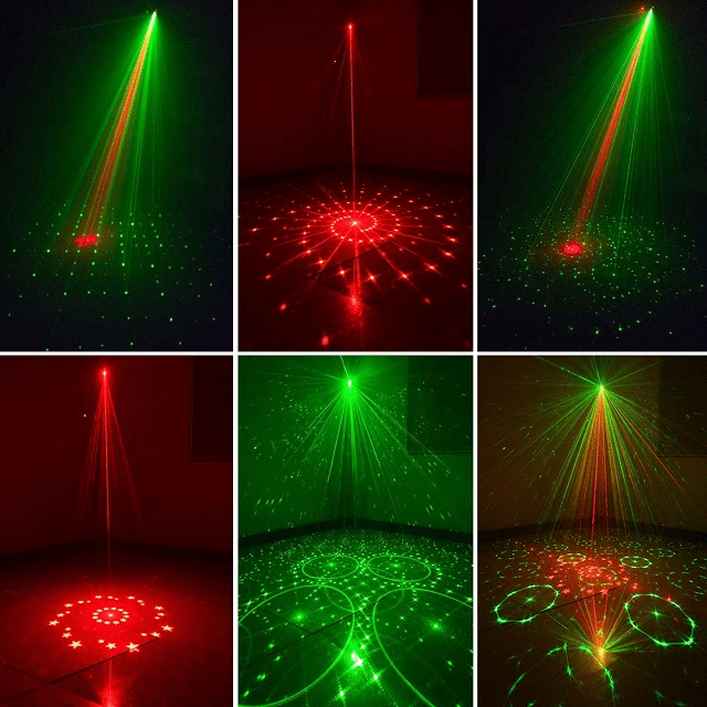 (Early Christmas 50%OFF) RGB DJ Disco Stage Laser Light Sound Activated Led Projector Party Lights - Threads and Metal 