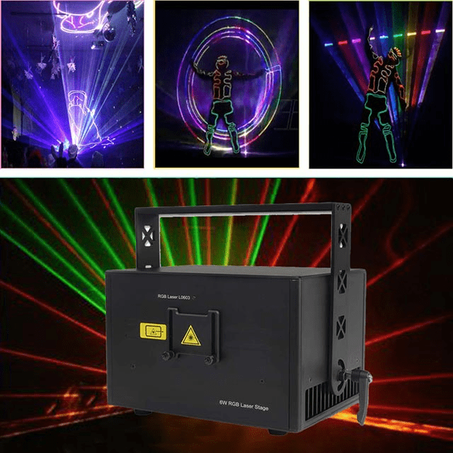 (Early Christmas 50%OFF) RGB DJ Disco Stage Laser Light Sound Activated Led Projector Party Lights - Threads and Metal 
