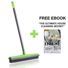 Floor Hair Broom Dust Scraper - Threads and Metal 