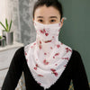 Image of Comfortable Woman Lightweight Sun Protection Silk Outdoor Scarf - Threads and Metal 