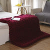 Image of Threads & Metal™ Chunky Knitted Blanket - Threads and Metal 