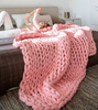 Image of Threads & Metal™ Chunky Knitted Blanket - Threads and Metal 