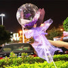 Image of LED Luminous Balloon Rose Bouquet - Threads and Metal 