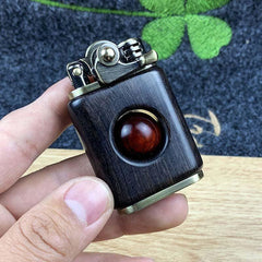 Handmade Rosewood custom windproof kerosene to bead lighter（BUY 2 FREE SHIPPING!!） - Threads and Metal 