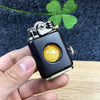 Image of Handmade Rosewood custom windproof kerosene to bead lighter（BUY 2 FREE SHIPPING!!） - Threads and Metal 