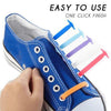 Image of Tying-Free Elastic Shoelaces (Set of 16) - Threads and Metal 
