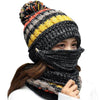 Image of 3PCS Handmade Women Winter Scarf Set - Threads and Metal 