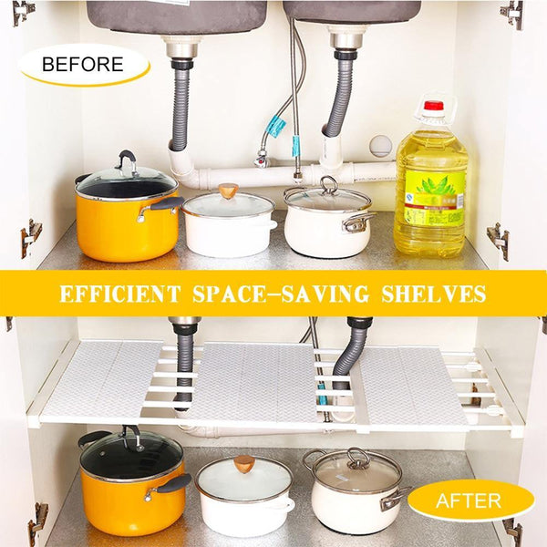 Adjustable Wardrobe Decorative Space Saving Storage Rack – Threads and ...
