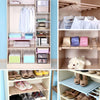 Image of Adjustable Wardrobe Decorative Space Saving Storage Rack - Threads and Metal 