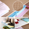 Image of Adjustable Wardrobe Decorative Space Saving Storage Rack - Threads and Metal 