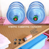 Image of Adjustable Wardrobe Decorative Space Saving Storage Rack - Threads and Metal 